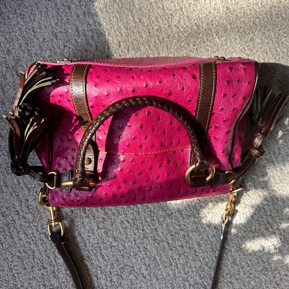 RARE magenta pink, purple, authentic Dooney, and Bourke bag - Picture 9 of 17